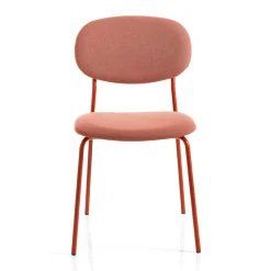 Viadurini Living Moderne Stühle-Stuhl mit Metallstruktur, Sitz und Rückenlehne aus Stoff - Serenella