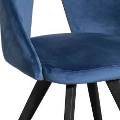 Viadurini Living Design Stühle-Stuhl mit Metallstruktur und Samtsitz Made in Italy - Mathias