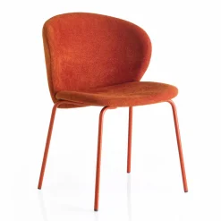 Viadurini Living Moderne Stühle-Stuhl mit Monocoque-Stoffsitz und Metallbeinen Made in Italy - Ichigo