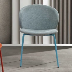 Viadurini Living Moderne Stühle-Stuhl mit Monocoque-Stoffsitz und Metallbeinen Made in Italy - Ichigo