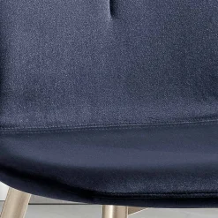 Viadurini Living Moderne Stühle-Stuhl mit Monocoque-Stoffsitz und konischen Beinen Made in Italy - Nezoku