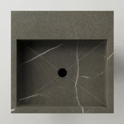 Viadurini Bathroom Keramikwaschbecken-Säulen-Badezimmerwaschbecken aus Feinsteinzeug Made in Italy - Baia