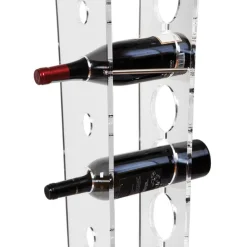 Viadurini Living Design Weinregal-Säulenflaschenhalter und Eiskübel aus transparentem Acryl - Ciampino