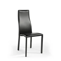 Viadurini Leather Moderne Stühle-Superleichter Aluminiumstuhl gepolstert in Leder oder Rindsleder, 2 Stück - Kreuzfahrt