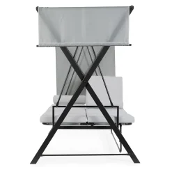 Viadurini in the Garden Gartenideen-Swing, umwandelbar in ein Bett für den Garten aus Stahl und Stoff – Rückruf