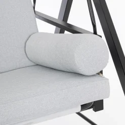 Viadurini in the Garden Gartenideen-Swing, umwandelbar in ein Bett für den Garten aus Stahl und Stoff – Rückruf