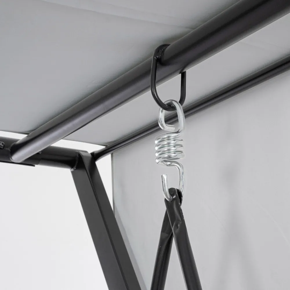 Viadurini in the Garden Gartenideen-Swing, umwandelbar in ein Bett für den Garten aus Stahl und Stoff – Rückruf