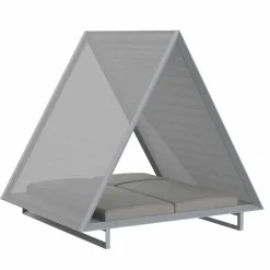 Vondom Gartensofas-Tagesbett im Freien aus Aluminium und luxuriösem Designgewebe - Frame Vineyard von