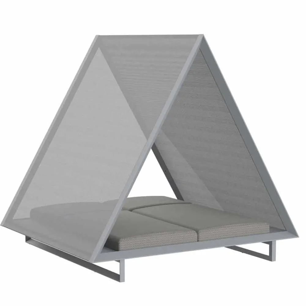 Vondom Gartensofas-Tagesbett im Freien aus Aluminium und luxuriösem Designgewebe - Frame Vineyard von