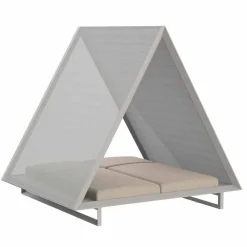 Vondom Gartensofas-Tagesbett im Freien aus Aluminium und luxuriösem Designgewebe - Frame Vineyard von