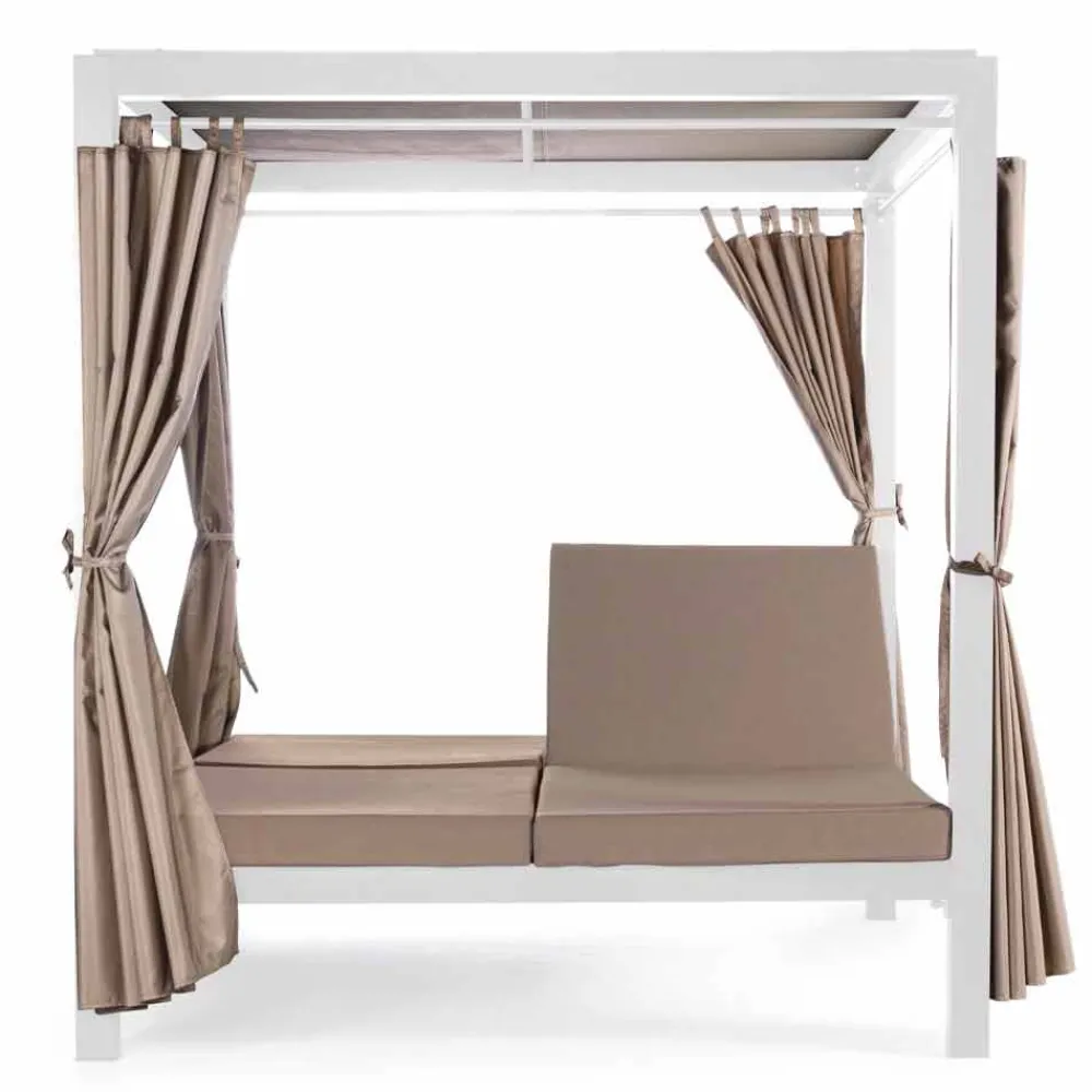 Viadurini in the Garden Gartensofas-Tagesliege im Freien aus Textilene und Aluminium mit liegenden Rückenlehnen - Anastasia