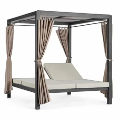 Viadurini in the Garden Gartensofas-Tagesliege im Freien aus Textilene und Aluminium mit liegenden Rückenlehnen - Anastasia