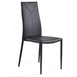 Viadurini Living Moderne Stühle-4-teiliger stapelbarer Esszimmerstuhl aus Kunstleder - Sibirien