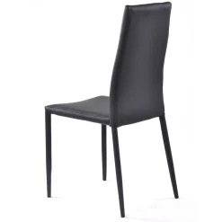 Viadurini Living Moderne Stühle-4-teiliger stapelbarer Esszimmerstuhl aus Kunstleder - Sibirien