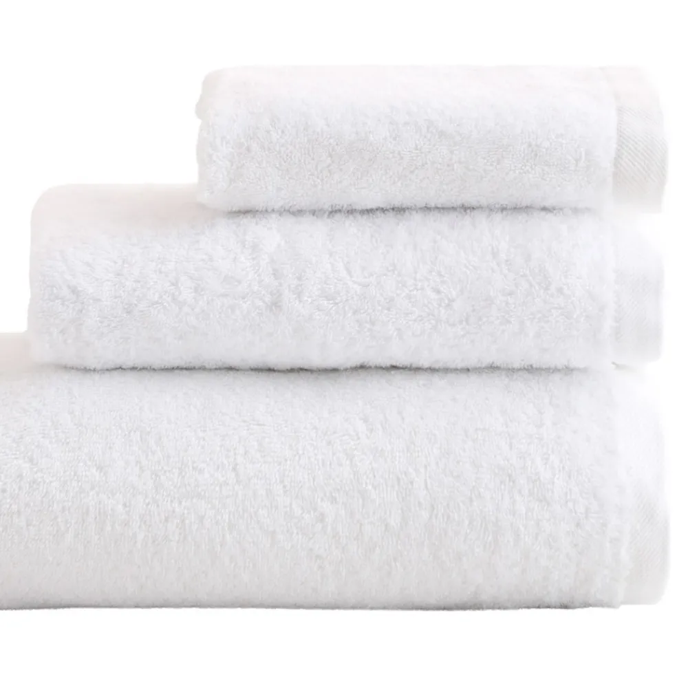 Viadurini Textile Handtücher-8-teiliges Badezimmerset aus Frottee aus reiner Baumwolle, komplett stückgefärbt – glatt