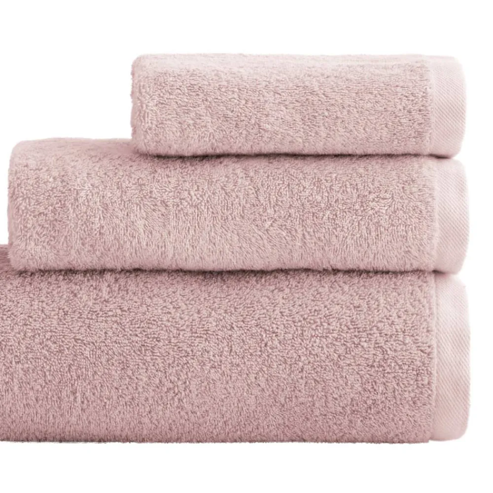 Viadurini Textile Handtücher-8-teiliges Badezimmerset aus Frottee aus reiner Baumwolle, komplett stückgefärbt – glatt