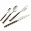 Viadurini Kitchen Besteck Set-24-teiliges Besteck aus Satinstahl Italienisches Handwerkerdesign - Damerino