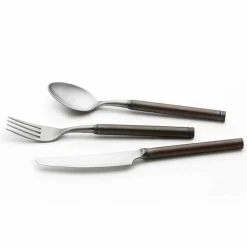 Viadurini Kitchen Besteck Set-24-teiliges Besteck aus Satinstahl Italienisches Handwerkerdesign - Damerino