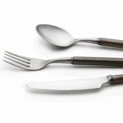 Viadurini Kitchen Besteck Set-24-teiliges Besteck aus Satinstahl Italienisches Handwerkerdesign - Damerino