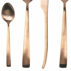 Viadurini Kitchen Besteck Set-24-teiliges Besteckset aus mattem Stahl in Silber, Gold oder Kupfer - Borough