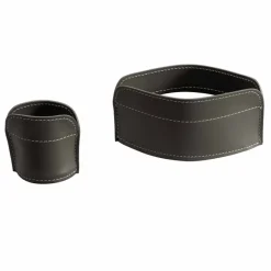 Limac Design Bürozubehör-5-teiliges Leder-Schreibtischzubehör Made in Italy - Ebe