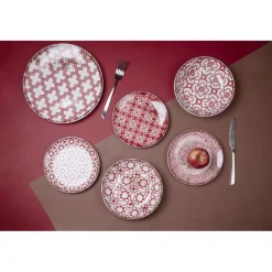 Viadurini Kitchen Teller Set-18-teiliges Porzellan-Geschirrservice in 2 verschiedenen Ausführungen - Jamais