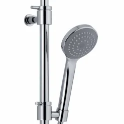 Viadurini Taps Duschsäulen-Teleskop-Duschsäule aus Messing mit rundem Duschkopf Made in Italy - Lenio