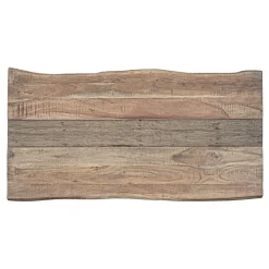 Viadurini Living Ausziehbare Esstische-Tisch aus Akazienholz mit recyceltem Einsatz und Homemotion-Stahl - Zalma