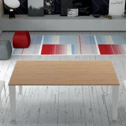 Viadurini Living Ausziehbare Esstische-Tisch aus furniertem Holz, ausziehbar bis 325 cm, hergestellt in Italien – 70er Jahre