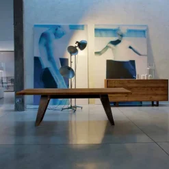 Viadurini Living Esstische Nach Mass|Esstische-Tisch aus massivem natürlichem Erlenholz, modernes Design, Antonio