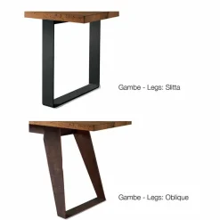 Viadurini Living Esstische Nach Mass|Esstische-Tisch aus massivem natürlichem Erlenholz, modernes Design, Antonio