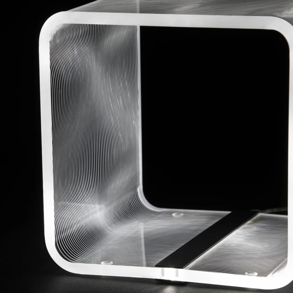 Viadurini Lighting Moderne Couchtische-Tisch Bright LED RGB Transparent Acryl Laser Decor - Robiola