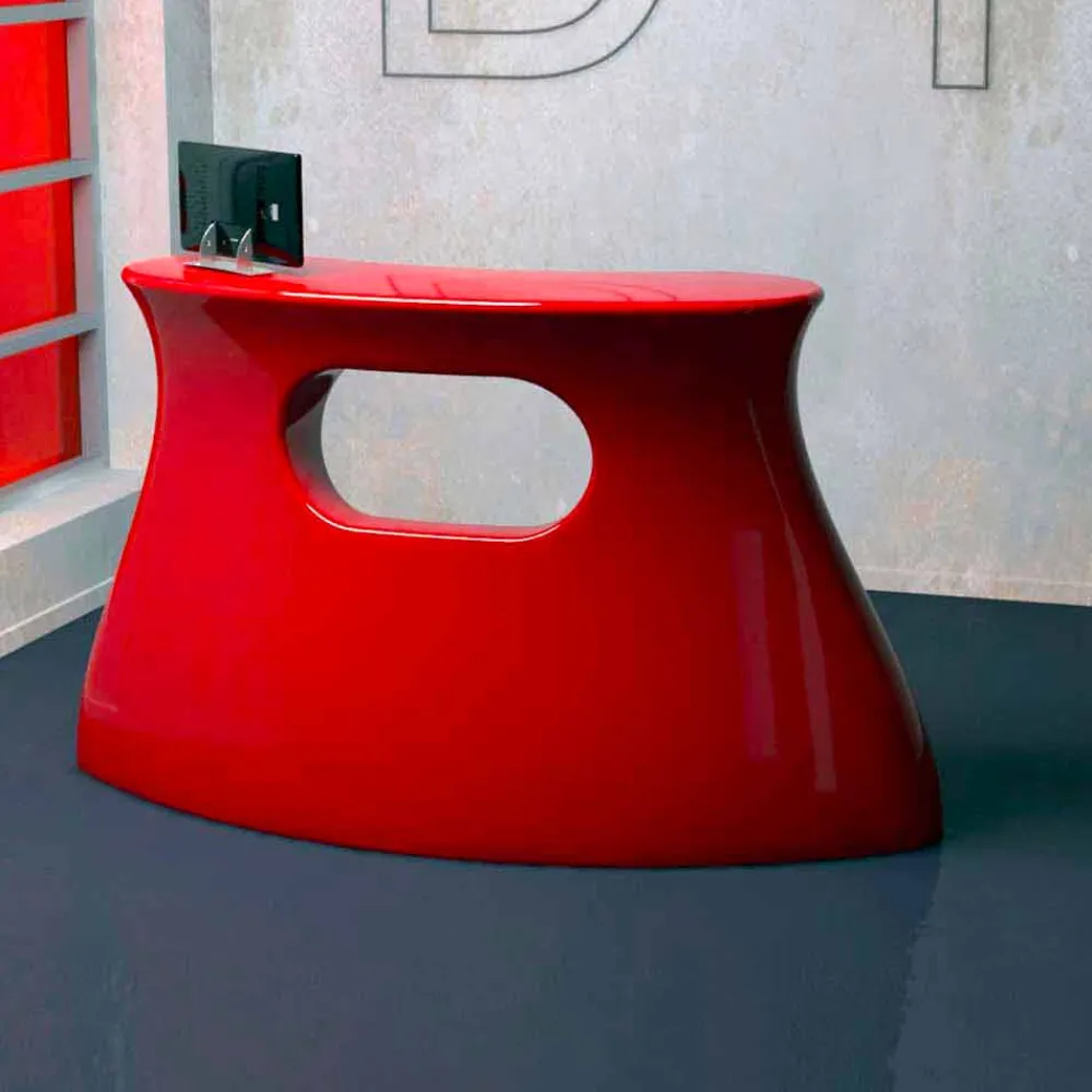 Viadurini Design Design Schreibtische-Tisch Desk Empfang Bob Made in Italy
