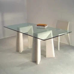 Viadurini Living Esstische Nach Mass|Esstische-Tisch in modernem Design aus Stein und Kristall Arianna