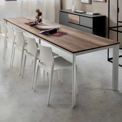 Viadurini Living Ausziehbare Esstische-Tisch mit ausziehbarer Platte bis 334 cm Holzoptik Made in Italy - Bayern