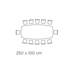 Viadurini Living Esstische-Tisch mit tonnenförmiger Keramikplatte und Stahlsockel Made in Italy - Ezzellino