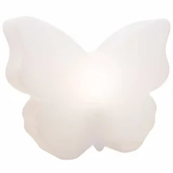 Viadurini Lighting Design Beleuchtung|Designer Stehlampen-Tisch- oder Stehlampe für drinnen oder draußen, weißer Schmetterling - Farfallastar