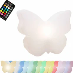 Viadurini Lighting Design Beleuchtung|Designer Stehlampen-Tisch- oder Stehlampe für drinnen oder draußen, weißer Schmetterling - Farfallastar