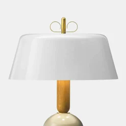 Il Fanale Design Tischlampen-Tischlampe aus Aluminium und Messing 5 Luxusausführungen - Bonton von