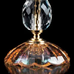 Viadurini Lighting Klassische Tischlampen-Tischlampe aus Glas und Kristall Belle, hergestellt in Italien