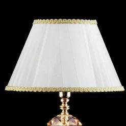 Viadurini Lighting Klassische Tischlampen-Tischlampe aus Glas und Kristall Belle, hergestellt in Italien