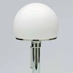 Viadurini Lighting Moderne Tischlampen-Tischlampe aus Opaline mit Chromstruktur Made in Italy - Toronto