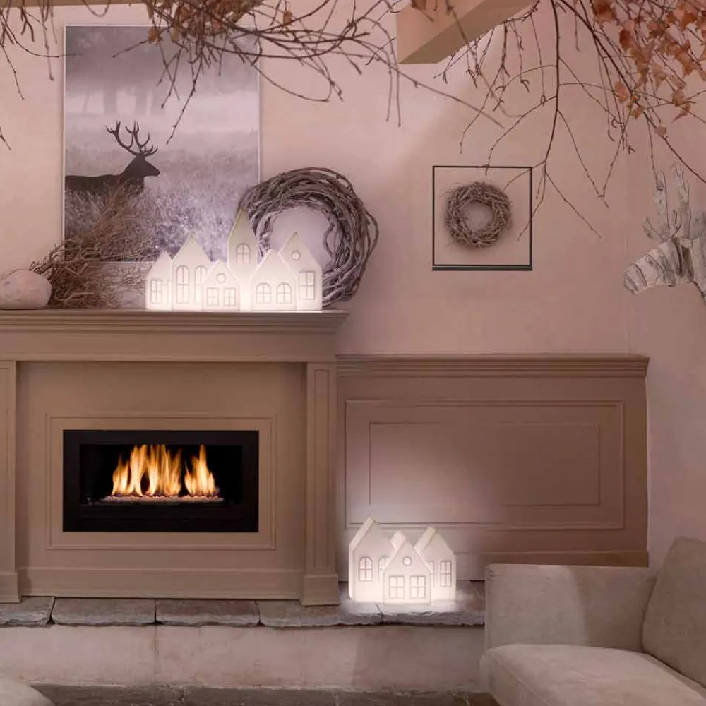 SLIDE Moderne Tischlampen-Tischlampe Casette Led weiß oder rot Design Made in Italy - Kolme