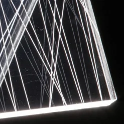 Viadurini Lighting Moderne Tischlampen-Tischlampe Led Kristall Acryl Gefaltet Laser Dekor - Possett