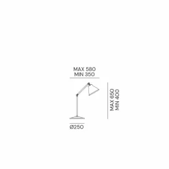 Il Fanale Vintage Tischlampen-Tischlampe mit Gelenk aus Messing und Eisen im Vintage-Stil - Loft von