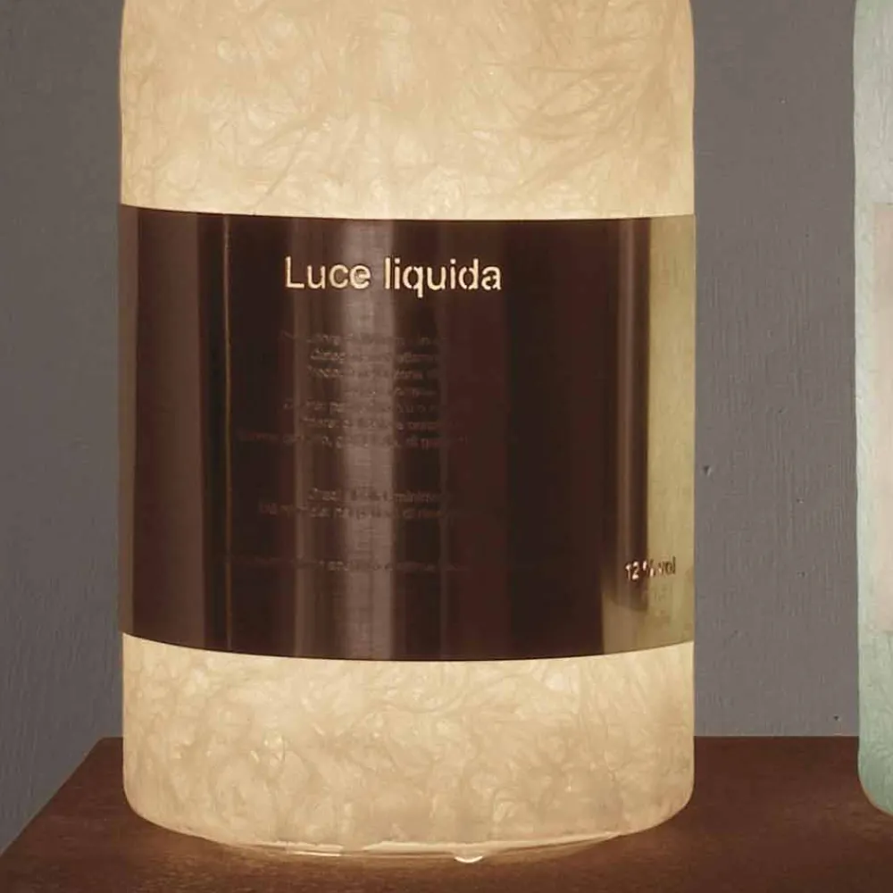 In-es.artdesign Design Tischlampen-Tischleuchte aus farbigem Nebel Luce Liquid1