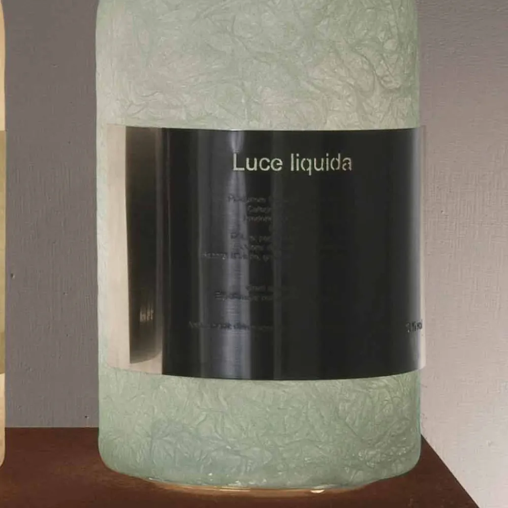 In-es.artdesign Design Tischlampen-Tischleuchte aus farbigem Nebel Luce Liquid1