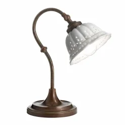 Il Fanale Vintage Tischlampen-Tischleuchte aus Keramik gebogen Liberty Design Anita von