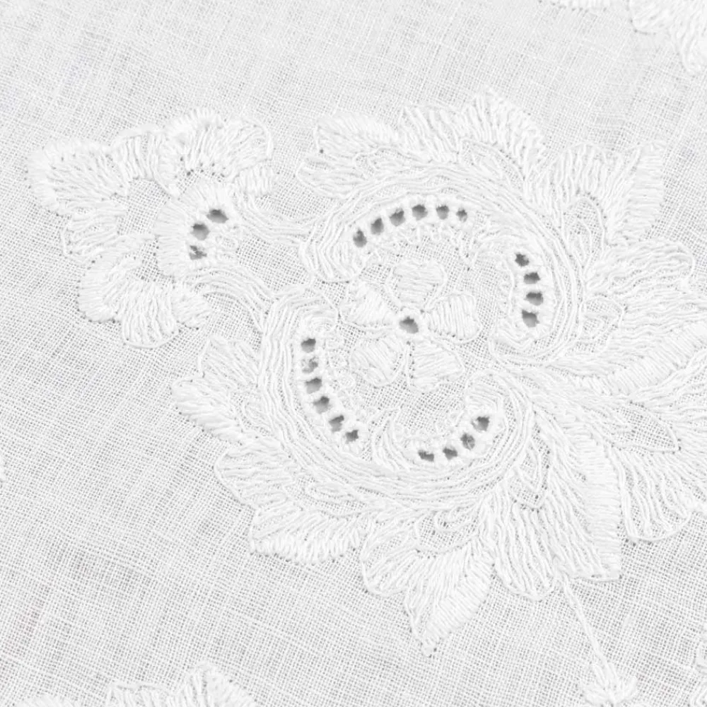 Viadurini Textile Runner-Tischläufer 100% Leinen mit Stickerei von Luxus-Design - Giuggiolo