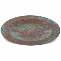 Viadurini Kitchen Küchenzubehör-Tischset aus massivem Kupfer Grün oder Braun 31 cm 6 Stück - Rocho